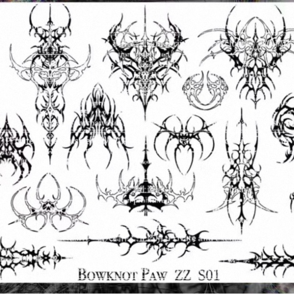 S01. Y2k Stamping Plate nails